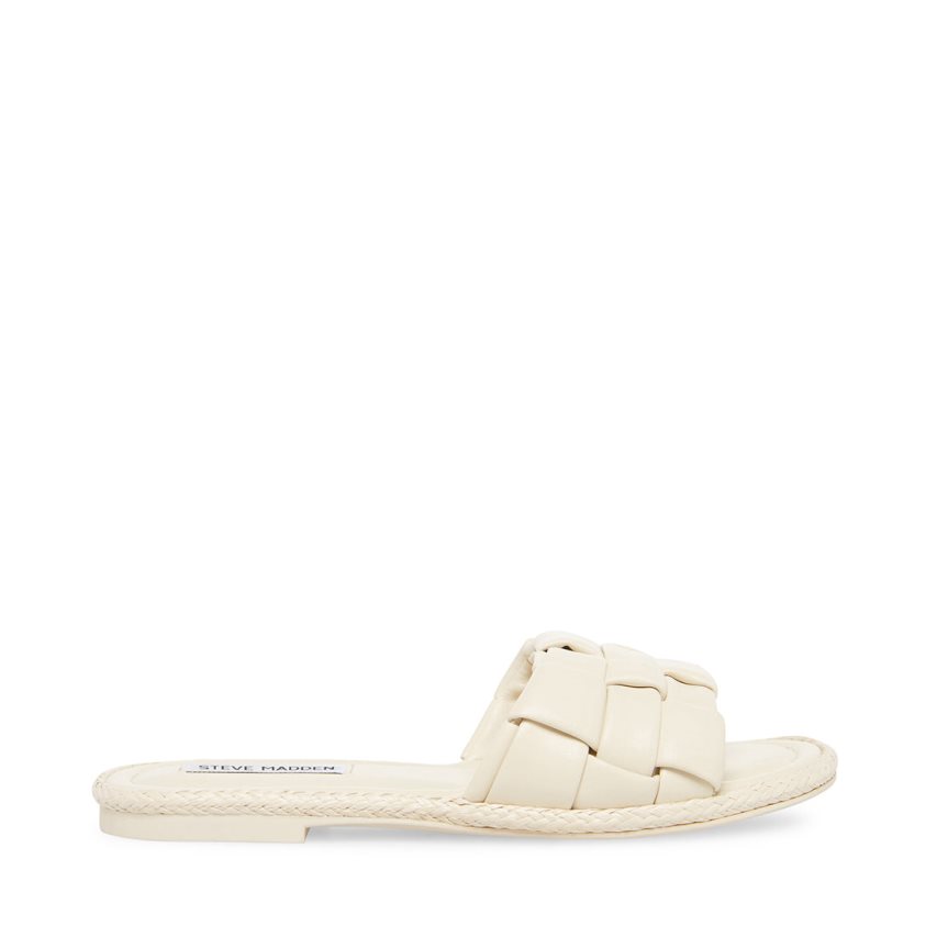 Sandalias de Diapositivas Steve Madden Brina Mujer Creme | ES AX892S